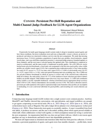 First page of the CONOID preprint