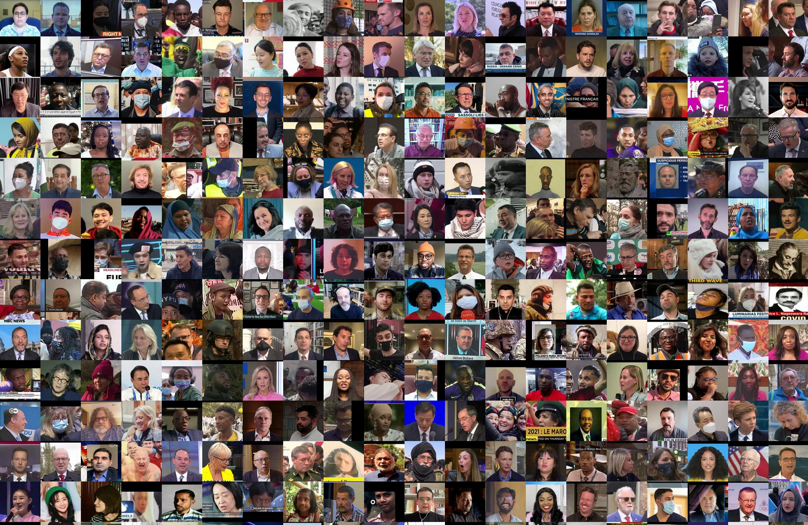 TVFace: a montage of faces from the 2.6M-image dataset